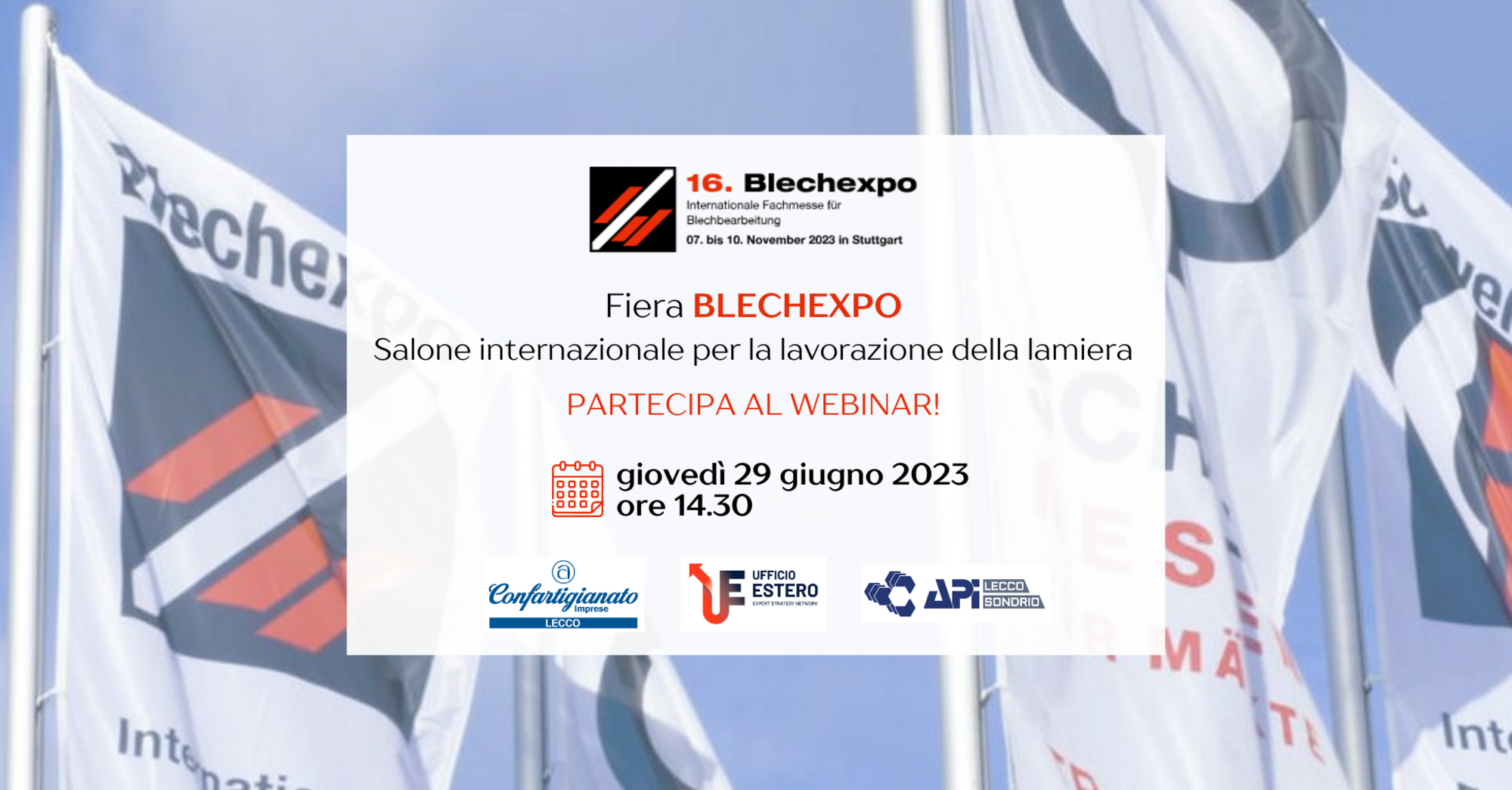 Visit to Blechexpo trade show - Webinar